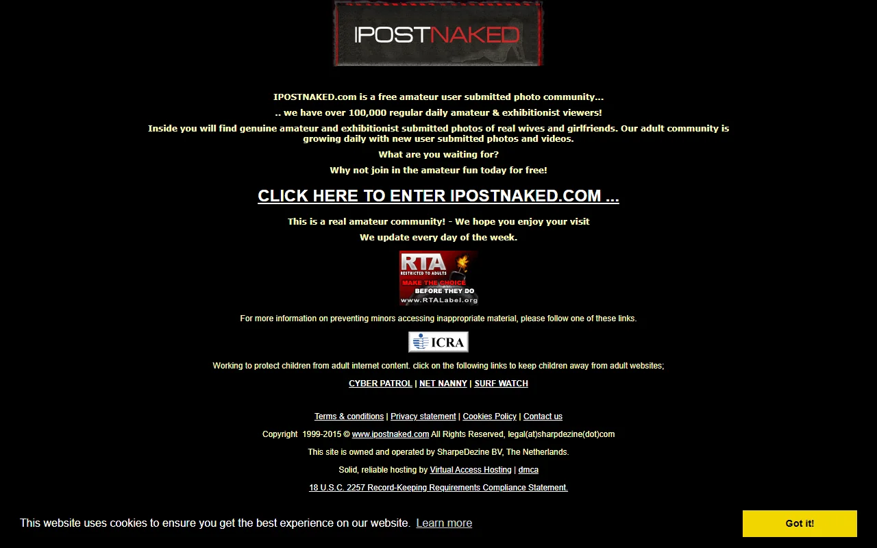 Screenshot of Ipostnaked